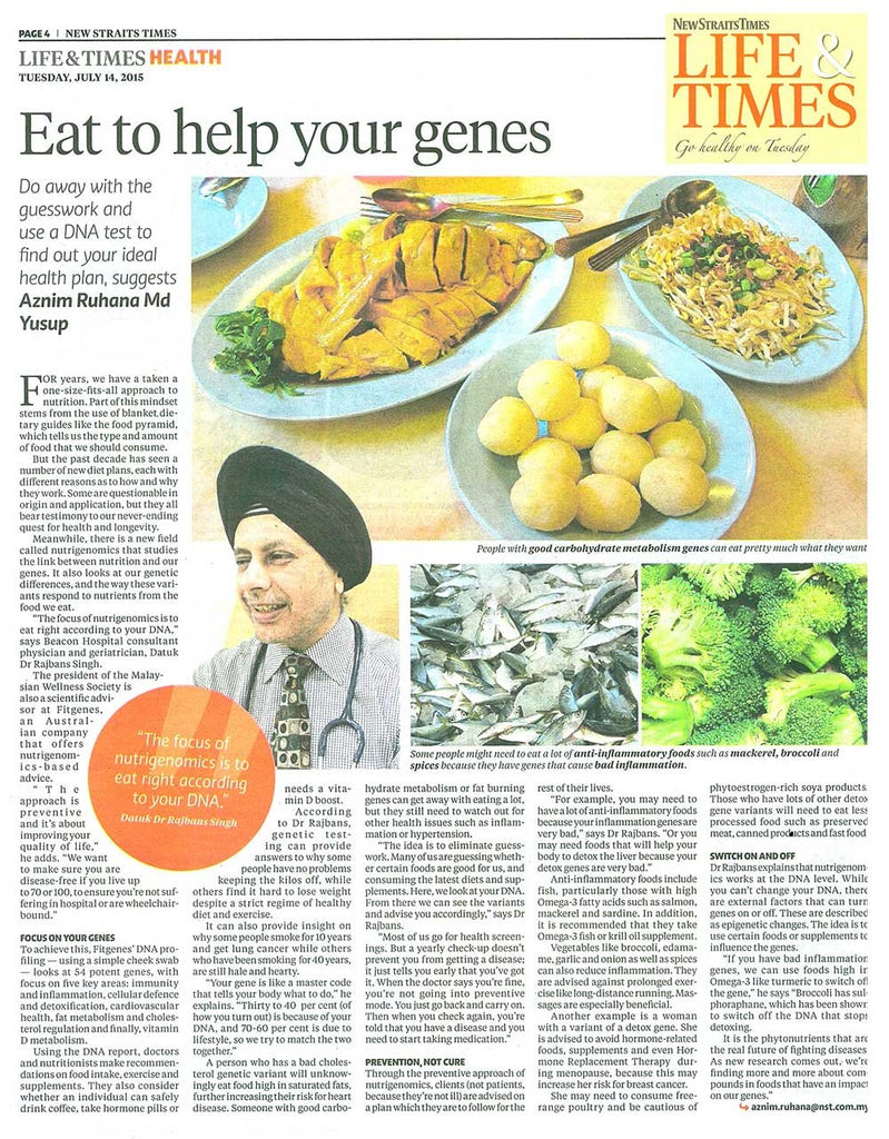 Eat to help your genes