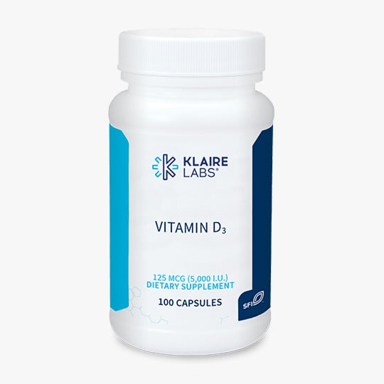 Klaire Labs' Vitamin D3 - 100 Capsules